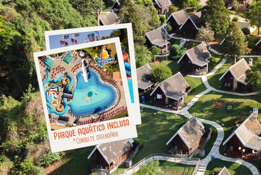 Cabana'S Hotel - Thermas Hot World Monte Siao Bagian luar foto